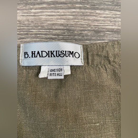 B. Hadikusumo 100% Linen Top One Size Fits All - Picture 10 of 15